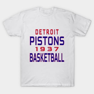 Detroit Pistons Basketball 1937 Classic T-Shirt